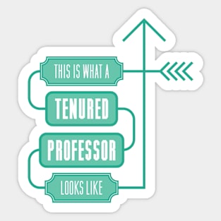 This is What a Tenured Professor Looks Like - GREEN Sticker